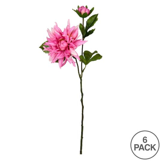 6 Pack: Purple Dahlia Spray